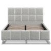 Fulham Light Grey Linen Fabric Classic 5ft King Size Bed