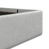 Fulham Light Grey Linen Fabric Ottoman 5ft King Size Bed