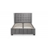 Julian Bowen Furniture Gatsby Grey Velvet 4ft6 Double Bed