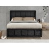 Birlea Furniture Hannover Black Crushed Velvet Upholstered 4ft Small Double Ottoman Bed