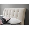 Birlea Furniture Hemlock Warm Stone Velvet Upholstered 4ft6 Double Bed