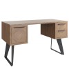 Battersea Aged Oak 2 Drawer Study Desk