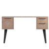 Battersea Aged Oak 2 Drawer Study Desk