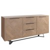 Battersea Aged Oak Large 2 Door Sideboard