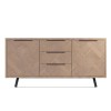 Battersea Aged Oak Large 2 Door Sideboard