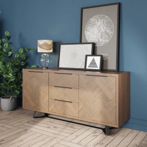 Battersea Aged Oak Large 2 Door Sideboard Battersea Aged Oak Large 2 Door Sideboard