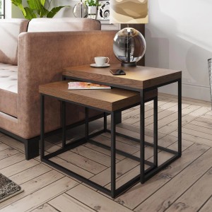 Battersea Aged Oak Rectangular Nest of Tables Battersea Aged Oak Rectangular Nest of Tables