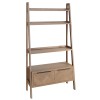 Battersea Aged Oak Large Bookcase with Open Shelves