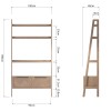 Battersea Aged Oak Large Bookcase with Open Shelves