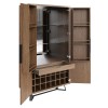 Battersea Aged Oak Large 2 Door Wine Cabinet