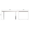 Mayfair Silver Grey Oak 1.4m Rectangular Dining Table