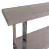 Mayfair Silver Grey Oak Rectangular Console Table with Shelf