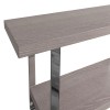 Mayfair Silver Grey Oak Rectangular Console Table with Shelf