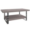 Mayfair Silver Grey Oak Rectangular Coffee Table with Shelf