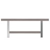 Mayfair Silver Grey Oak Rectangular Coffee Table with Shelf