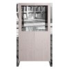 Mayfair Silver Grey Oak Large 2 Door Drinks Cabinet