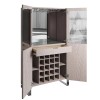 Mayfair Silver Grey Oak Large 2 Door Drinks Cabinet