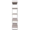 Mayfair Silver Grey Oak 5 Tier Large Open Bookcase