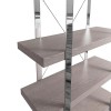 Mayfair Silver Grey Oak 5 Tier Large Open Bookcase