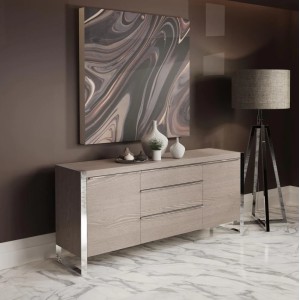 Mayfair Silver Grey Oak Large 2 Door Sideboard Mayfair Silver Grey Oak Large 2 Door Sideboard