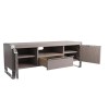 Mayfair Silver Grey Oak Large TV Unit with Drawer