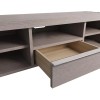 Mayfair Silver Grey Oak Large TV Unit with Drawer