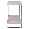 Mayfair Silver Grey Oak Small Side Table with Shelf