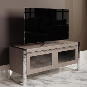 Mayfair Silver Grey Oak Standard TV Unit with Glazed Doors Mayfair Silver Grey Oak Standard TV Unit with Glazed Doors