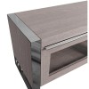 Mayfair Silver Grey Oak Standard TV Unit with Glazed Doors