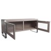 Mayfair Silver Grey Oak Standard TV Unit with Glazed Doors