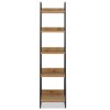 Bentley Designs Indus Rustic Oak Narrow Open Display Unit