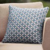 Maze Lounge Outdoor Mosaic Blue 43x43cm Scatter Cushions in Pair