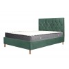 Birlea Furniture Loxley Green Fabric Upholstered 5ft King Size Ottoman Bed