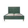 Birlea Furniture Loxley Green Fabric Upholstered 5ft King Size Ottoman Bed