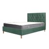 Birlea Furniture Loxley Green Fabric Upholstered 4ft Small Double Ottoman Bed