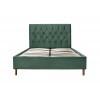 Birlea Furniture Loxley Green Fabric Upholstered 4ft Small Double Ottoman Bed