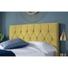 Birlea Furniture Loxley Mustard Fabric Upholstered 4ft Small Double Ottoman Bed