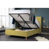 Birlea Furniture Loxley Mustard Fabric Upholstered 4ft6 Double Ottoman Bed