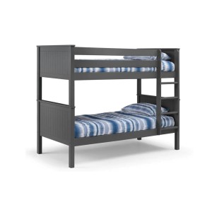 Julian Bowen Painted Furniture Maine Anthracite 3ft Single Bunk Bed Julian Bowen Painted Furniture Maine Anthracite 3ft Single Bunk Bed