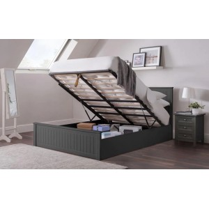 Julian Bowen Painted Furniture Maine Anthracite 5ft King Size Ottoman Bed