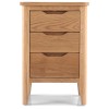 Heritage Hartuka Solid Oak 3 Drawer Bedside