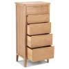 Heritage Hartuka Solid Oak 5 Drawer Tallboy