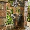 Nova Garden Furniture Shipton Wishing Well Memoir Lit Water Feature with 6 LED Lights