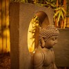 Nova Garden Furniture Padma Buddha Harmony Lit Water Feature with 6 LED Lights