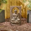 Nova Garden Furniture Padma Buddha Harmony Lit Water Feature with 6 LED Lights