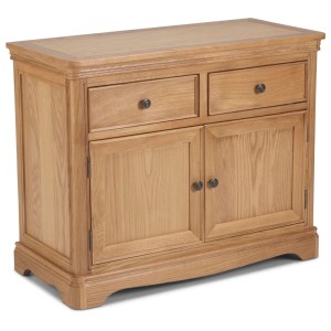 Heritage Colmar Natural Oak 2 Door 2 Drawer Small Sideboard