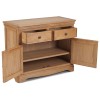 Heritage Colmar Natural Oak 2 Door 2 Drawer Small Sideboard