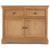 Heritage Colmar Natural Oak 2 Door 2 Drawer Small Sideboard