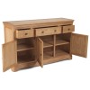 Heritage Colmar Natural Oak 3 Door 3 Drawer Large Sideboard