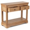 Heritage Colmar Natural Oak 2 Drawer Console Table